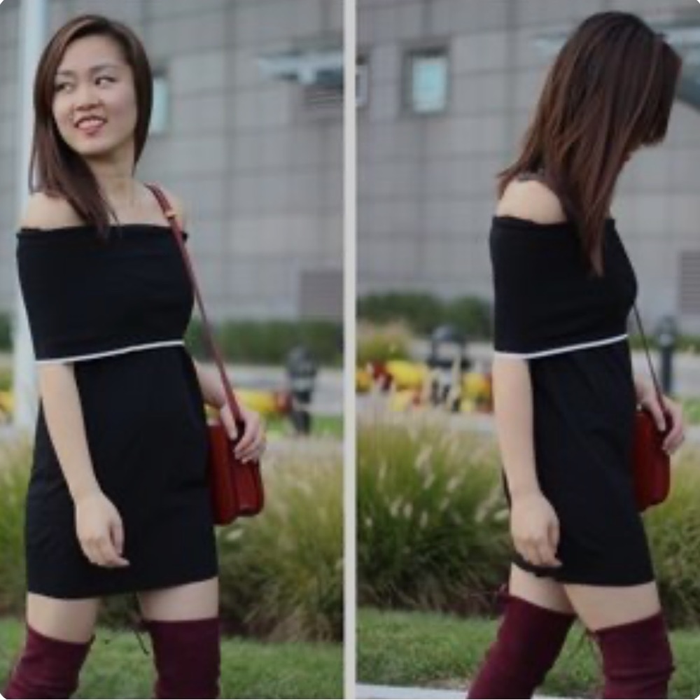 Aritzia Wilfred Free off the shoulder dress
